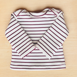 Streepjes T-shirt - in diverse kleuren  rib jersey (MTO)