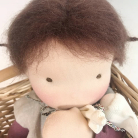 Nadine - a 16''/42 cm tall Handmade Waldorf Doll