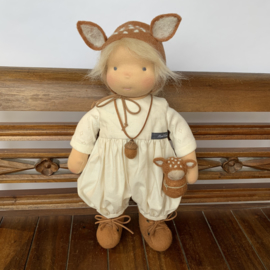 Deer Doll Cinnamon - Blonde hair - a 14''/35 cm tall