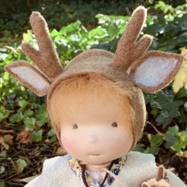 Reindeer Doll - Caramel hair - a 14''/35 cm tall