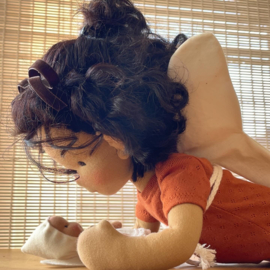 Art doll - Elf Muscari en haar baby zusje