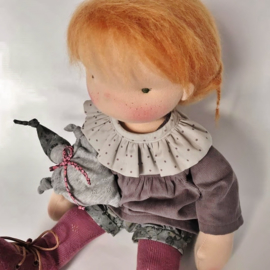 Sacha - a 16''/42 cm tall Handmade Waldorf Doll