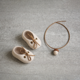 Doll shoes, by Vaida - Low model - Beige