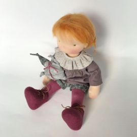 Sacha - a 16''/42 cm tall Handmade Waldorf Doll