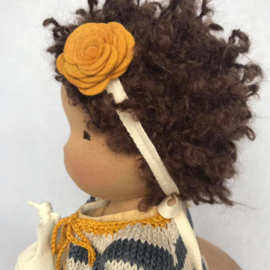 Violet - a 16''/42 cm tall Handmade Waldorf Doll