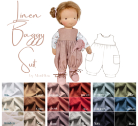 Baggy suit (broekpakje) -  Linnen - in veel kleuren (MTO)