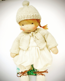 Julka - a 12''/35 cm tall Handmade Waldorf Doll