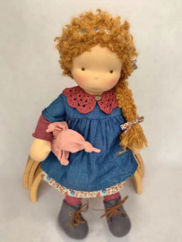 Lori - a 16''/42 cm tall Handmade Waldorf Doll