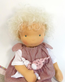 Vlinder - a 16''/42 cm tall Handmade Waldorf Doll