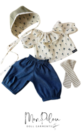 4 piece Tulip Doll Outfit for 39 to 42 cm (15 to 16") tall dolls