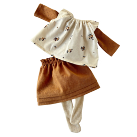 4 piece Caramel Doll Outfit for 39 to 42 cm (15 to 16") tall dolls