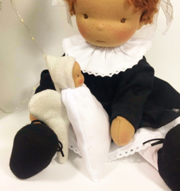 Chrissy - a 16''/42 cm tall Handmade Waldorf Doll