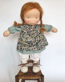 True - a 16''/42 cm tall Handmade Waldorf Doll