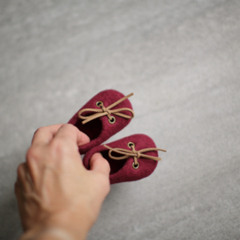 Doll shoes, by Vaida - Low model - Burgundy