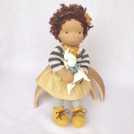 Violet - a 16''/42 cm tall Handmade Waldorf Doll