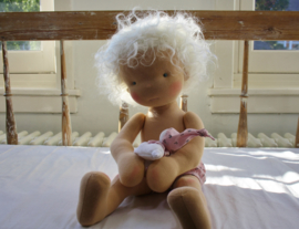 Vlinder - a 16''/42 cm tall Handmade Waldorf Doll