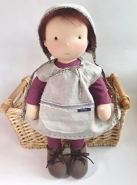 Nadine - a 16''/42 cm tall Handmade Waldorf Doll