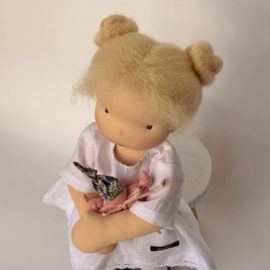 16''/42 cm tall Handmade Waldorf doll for Nina