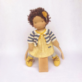 Violet - a 16''/42 cm tall Handmade Waldorf Doll