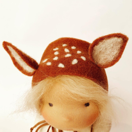 Deer Doll Cinnamon - Blonde hair - a 14''/35 cm tall