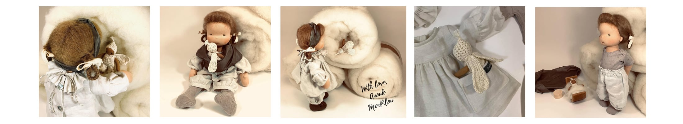 Waldorf dolls - Natural fiber art dolls