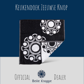 Keukendoek - Zeeuwse Knop - Zwart