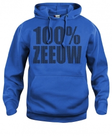 Hooded sweater uni - 100% zeeuw schortebont