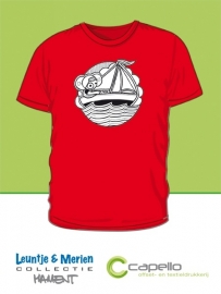 uni shirt kids - leuntje zeilboot