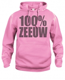 Hooded sweater uni - 100% zeeuw schortebont