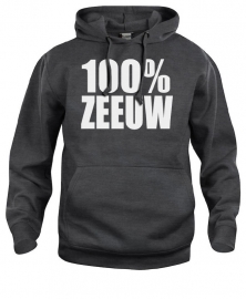 Hooded sweater uni - 100% zeeuw