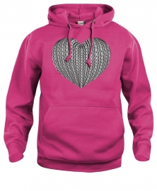 Hooded sweater uni - schortebont hart