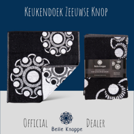 Keukendoek - Zeeuwse Knop - Zwart