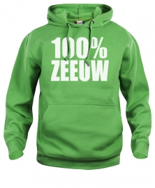 Hooded sweater uni - 100% zeeuw