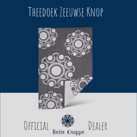 Theedoek - Zeeuwse Knop - Zwart