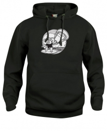 Hooded sweater uni - leuntje kite surfen