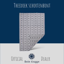 Theedoek - Schortenbont - zwart