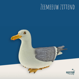 Zeemeeuw - zittend - 40 cm