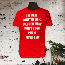 Heren T-Shirt - Ben niet te Dik