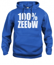 Hooded sweater uni - 100% zeeuw