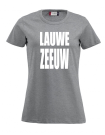 Damesshirt - lauwe zeeuw