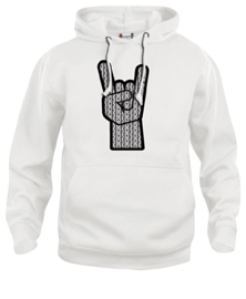 Hooded sweater uni - rock schortebont