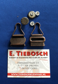 Tuinbroek sluiting brons 25 mm
