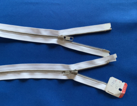 YKK dubbel deelbaar wit 80 cm