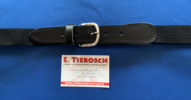 Elastische heren riem zwart 110 cm lang 3 cm breed