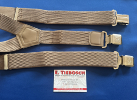Heren bretels 4 cm breed 3 clips  beige