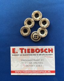 Jeans knopen aannaaibaar 20 mm oud zilver