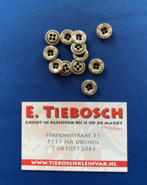 Jeans knopen aannaaibaar 12 mm oud zilver