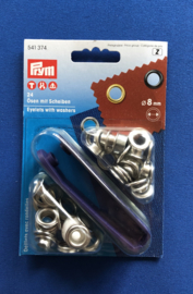 PRYM nestelogen 8 mm nikkel 541 374