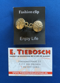 Vest sluiting rond boom goud
