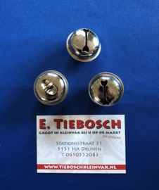 Carnavals bellen 25 mm nikkel